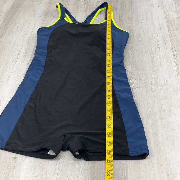 Enjoy The Sunshine 1 Piece Racerback Athletic Competitive Aerobic Bathing Suit M - Picture 8 of 9